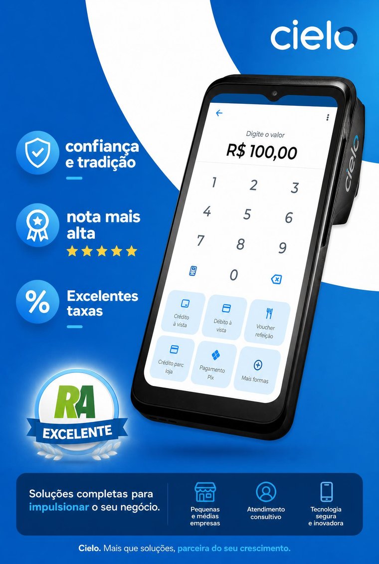 Maquininha Cielo, a melhor para CNPJ e empresas